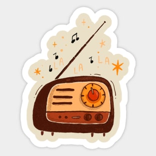 La La La Radio Sticker